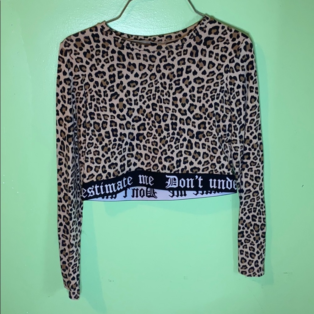 Crop top Cheetah print